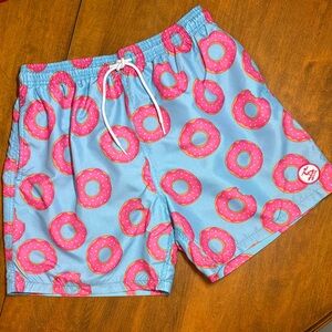 Uzzi Donut Print Men’s Large Swim Trunks